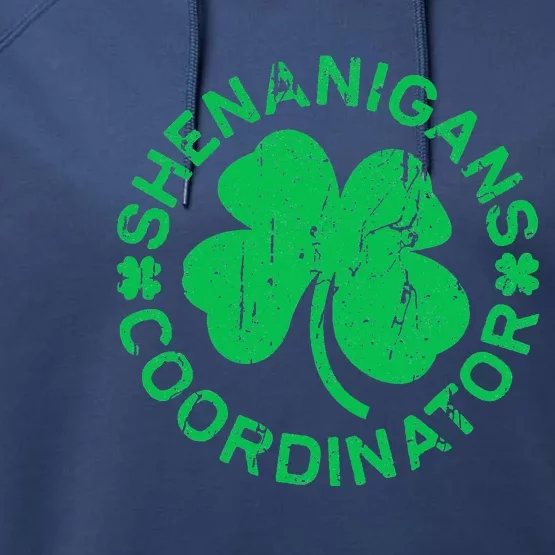 Shenanigans Coordinator Saint Patricks Day Performance Fleece Hoodie