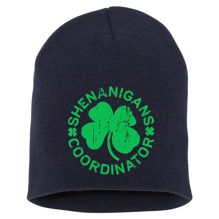 Shenanigans Coordinator Saint Patricks Day Short Acrylic Beanie