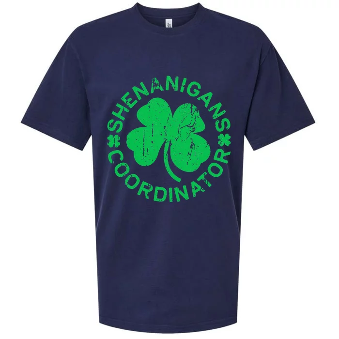 Shenanigans Coordinator Saint Patricks Day Sueded Cloud Jersey T-Shirt