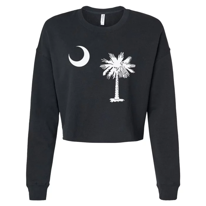 South Carolina State Flag Palmetto Moon SC Pride Cropped Pullover Crew