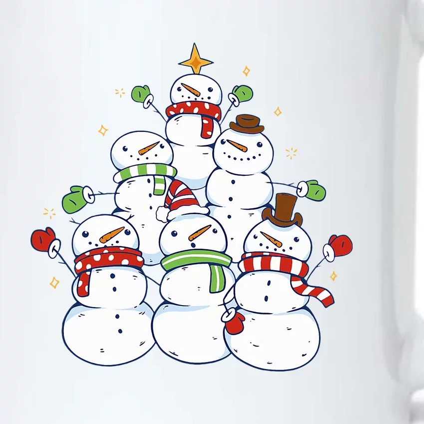 Snowman Christmas Squad Snowman Black Color Changing Mug