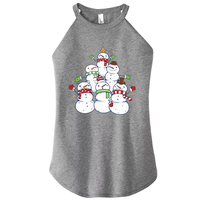 Snowman Christmas Squad Snowman Women’s Perfect Tri Rocker Tank