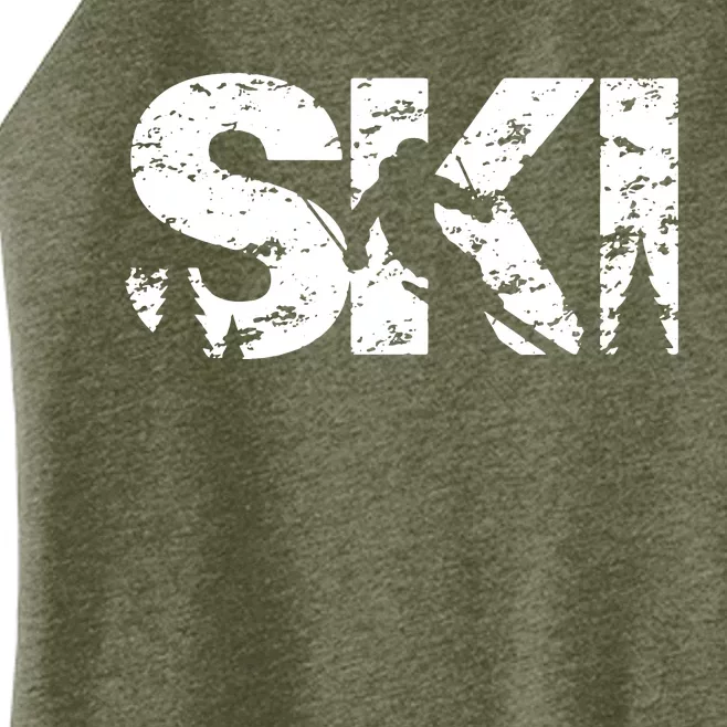 Ski Cool Skiing Style Alpine Skier Gift Women’s Perfect Tri Rocker Tank