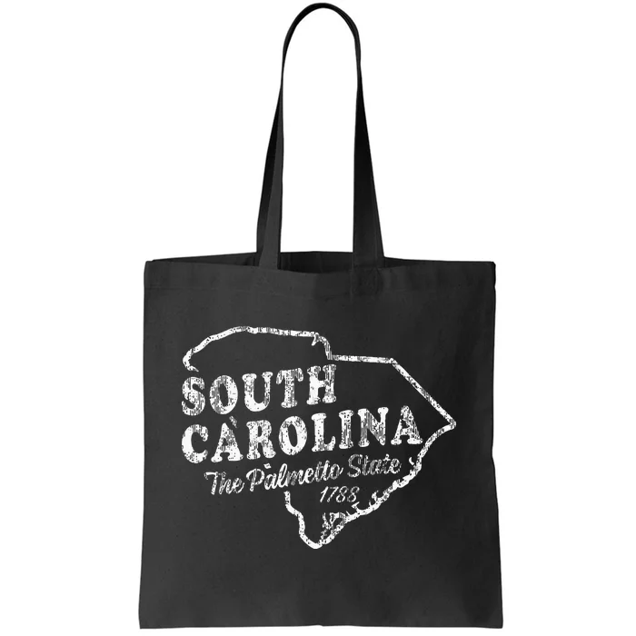 South Carolina Sc Vintage Graphic Palmetto State Tote Bag