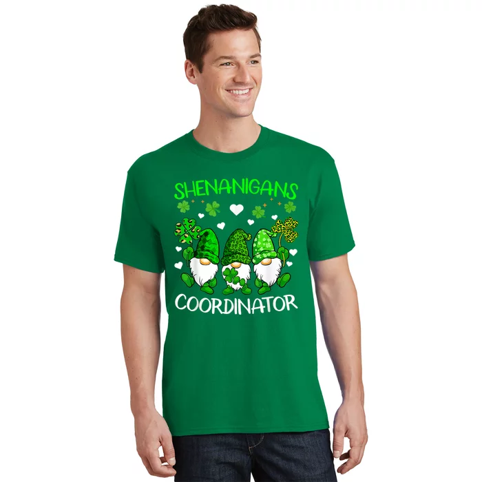 Shenanigans Coordinator St Patricks Day Green Gnomes Lovers T-Shirt