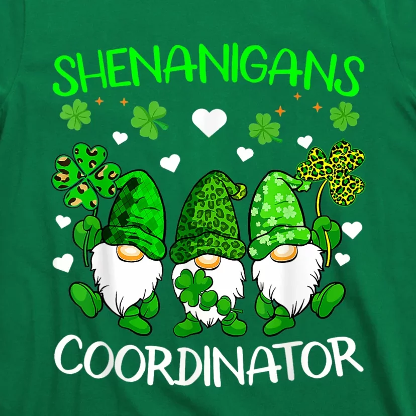 Shenanigans Coordinator St Patricks Day Green Gnomes Lovers T-Shirt