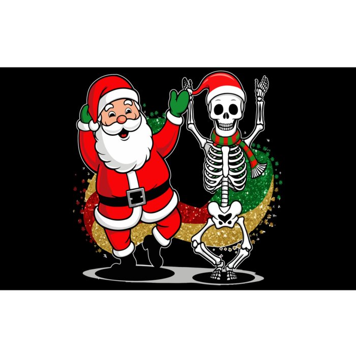 Santa Claus & Skeleton Christmas Bumper Sticker