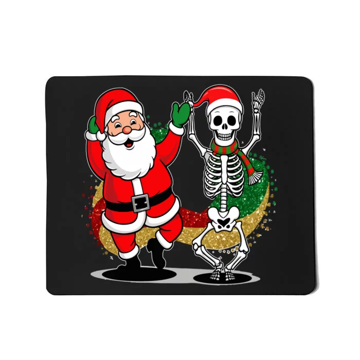 Santa Claus & Skeleton Christmas Mousepad