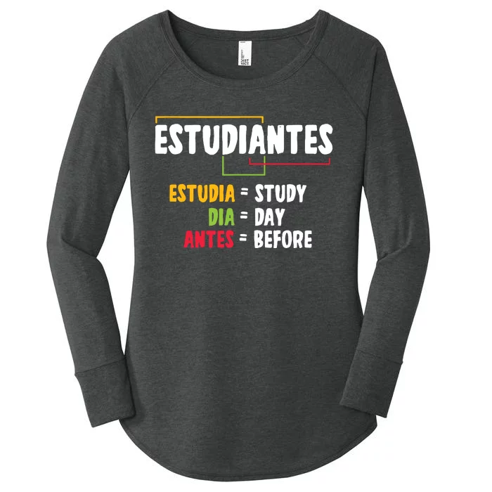 Spanish Class Students Teacher Language Educator Women's Perfect Tri Tunic Long Sleeve Shirt