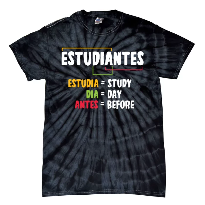 Spanish Class Students Teacher Language Educator Tie-Dye T-Shirt