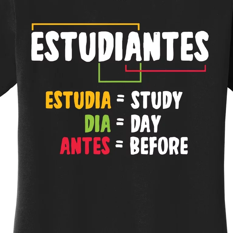 Spanish Class Students Teacher Language Educator Women's T-Shirt