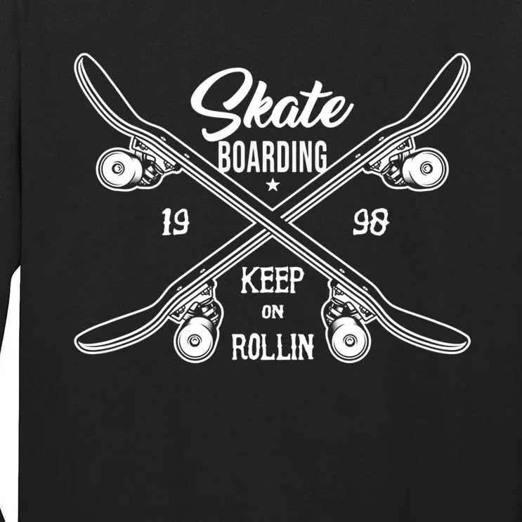 Santa Cruz Skateboards Skate Or Die Street Wear Giftv Tall Long Sleeve T-Shirt