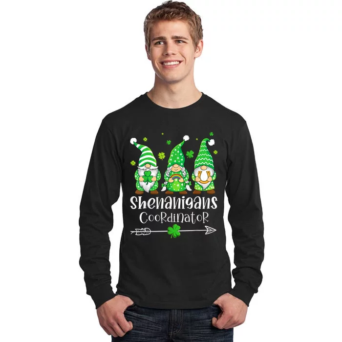 Shenanigans Coordinator St Patricks Day Gnomes Green Proud Tall Long Sleeve T-Shirt