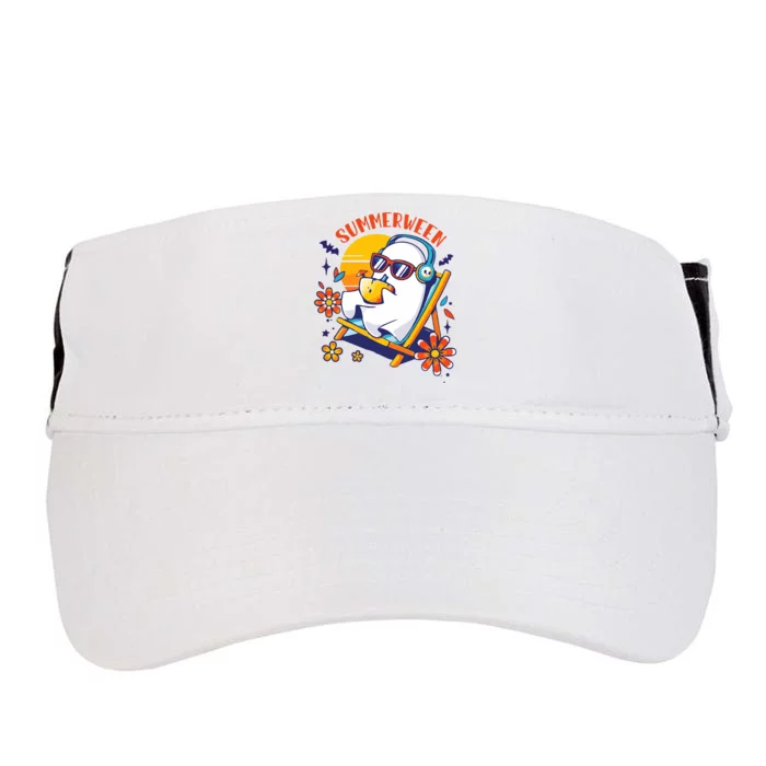 Summerween Cute Spooky Summer Ghost Halloween Lover Adult Drive Performance Visor