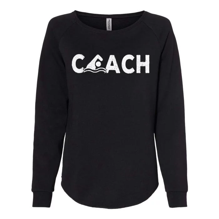 Swim Coach Swimming Coach Swim Teacher Swimmer Retro Womens California Wash Sweatshirt