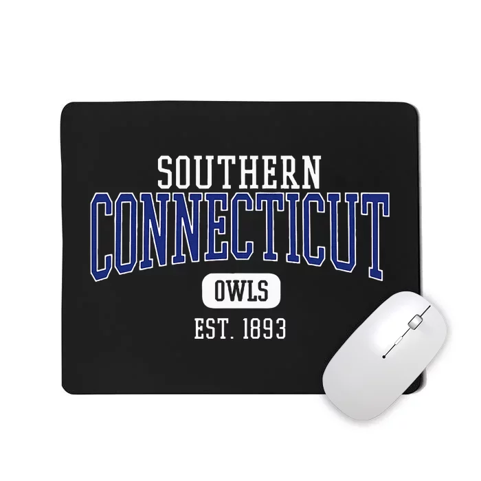 S.O.U.T.H.E.R.N .C.O.N.N.E.C.T.I.C.U.T State Owls Est. Date Mousepad