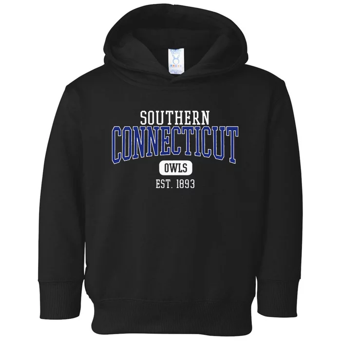 S.O.U.T.H.E.R.N .C.O.N.N.E.C.T.I.C.U.T State Owls Est. Date Toddler Hoodie