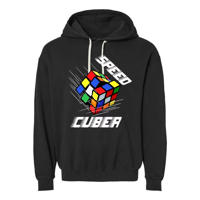 Speed Cuber Garment-Dyed Fleece Hoodie