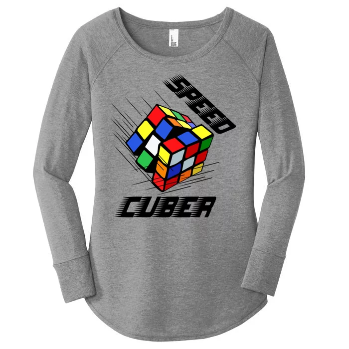 Speed Cuber Women's Perfect Tri Tunic Long Sleeve Shirt