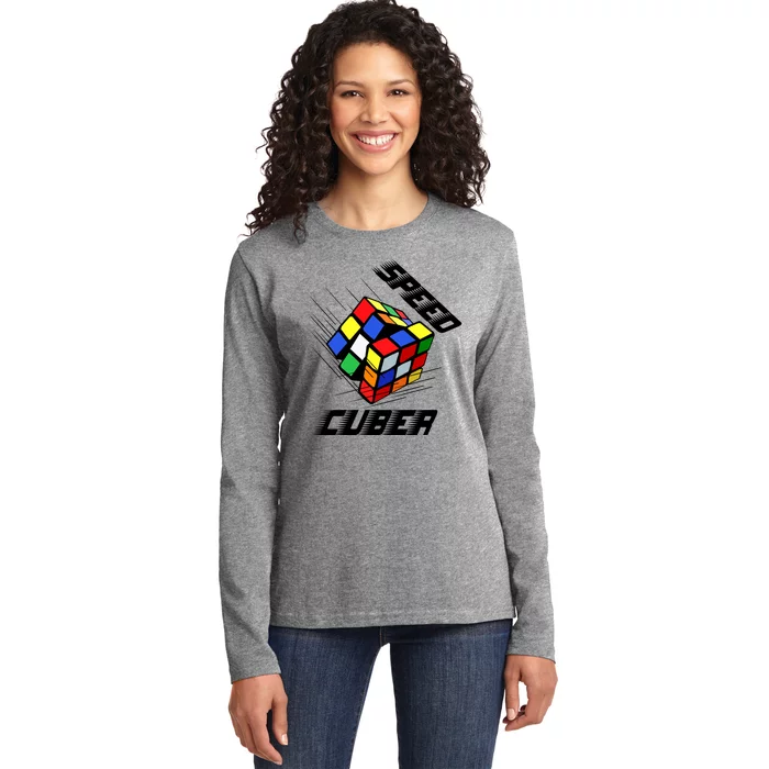 Speed Cuber Ladies Long Sleeve Shirt