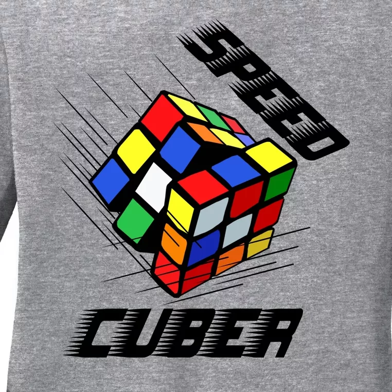 Speed Cuber Ladies Long Sleeve Shirt