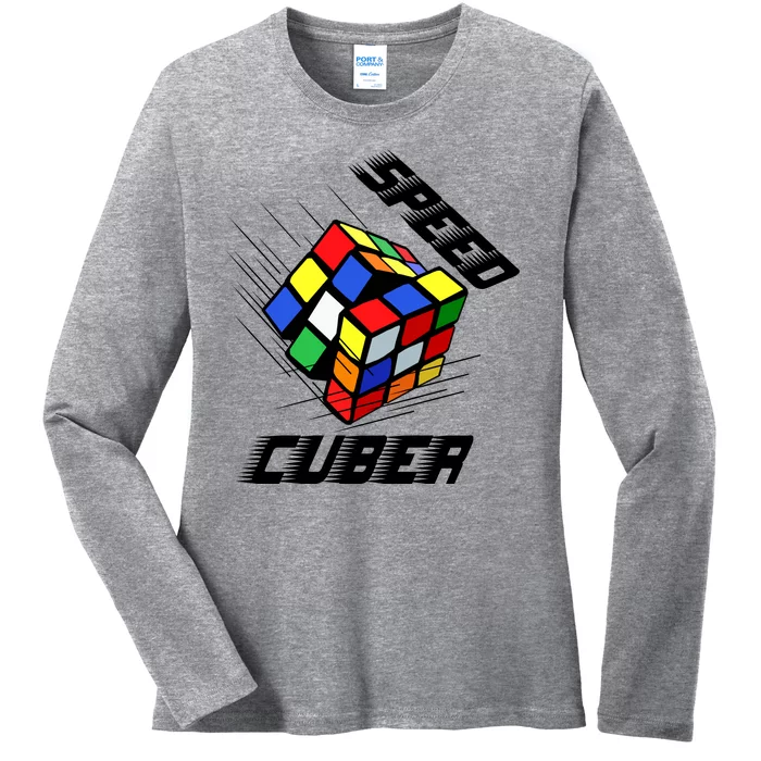 Speed Cuber Ladies Long Sleeve Shirt