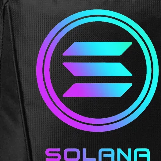 Solana Crypto Sol Coin Blockchain Decentralized Application City Backpack