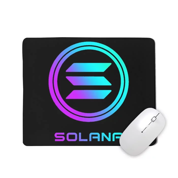 Solana Crypto Sol Coin Blockchain Decentralized Application Mousepad