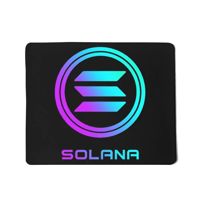 Solana Crypto Sol Coin Blockchain Decentralized Application Mousepad