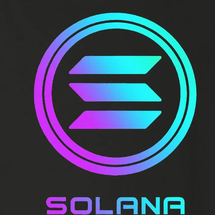 Solana Crypto Sol Coin Blockchain Decentralized Application Toddler Long Sleeve Shirt