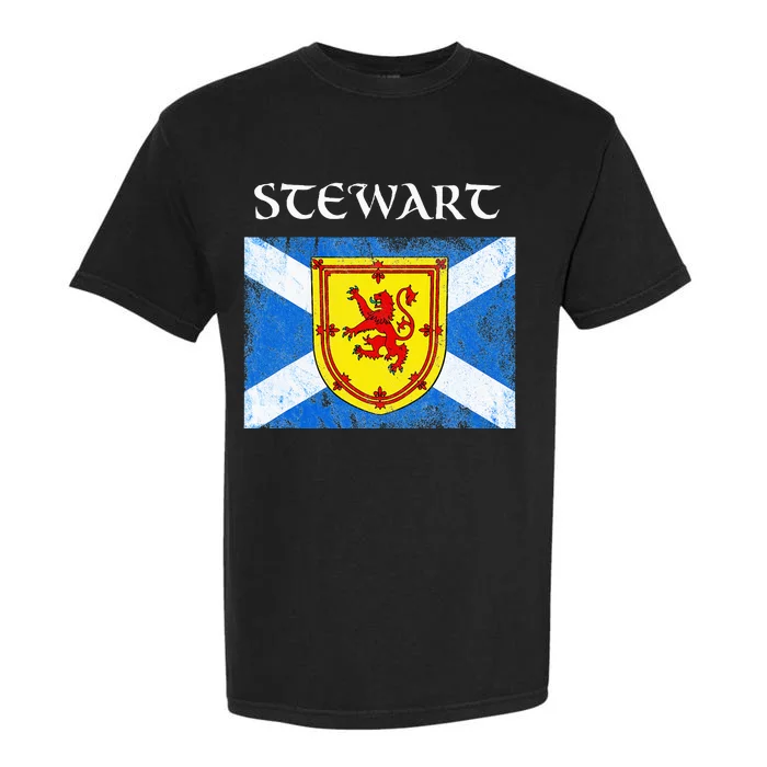 Stewart Clan Scottish Name Scotland Flag Garment-Dyed Heavyweight T-Shirt