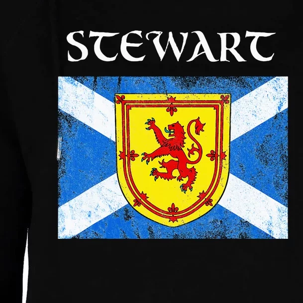 Stewart Clan Scottish Name Scotland Flag Womens Funnel Neck Pullover Hood