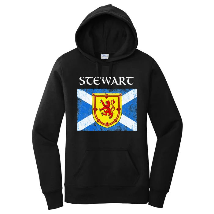 Stewart Clan Scottish Name Scotland Flag Women's Pullover Hoodie