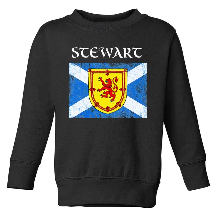 Stewart Clan Scottish Name Scotland Flag Toddler Sweatshirt