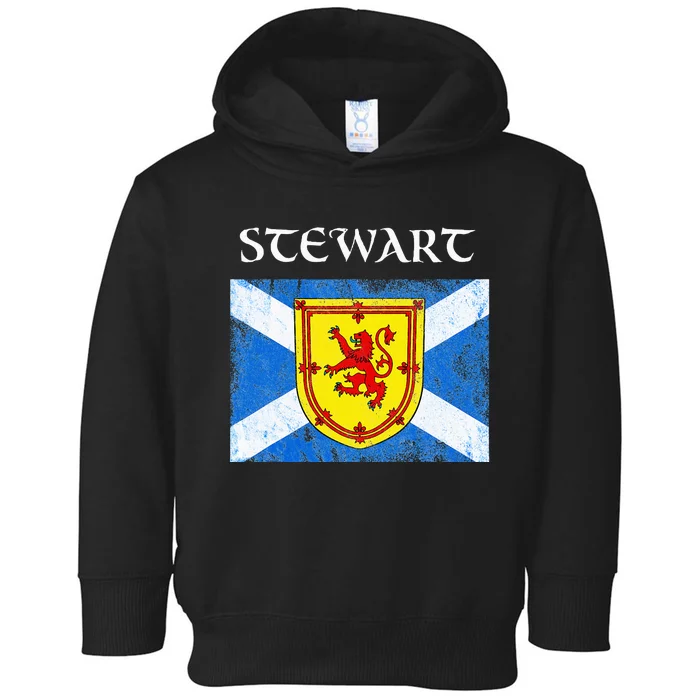 Stewart Clan Scottish Name Scotland Flag Toddler Hoodie