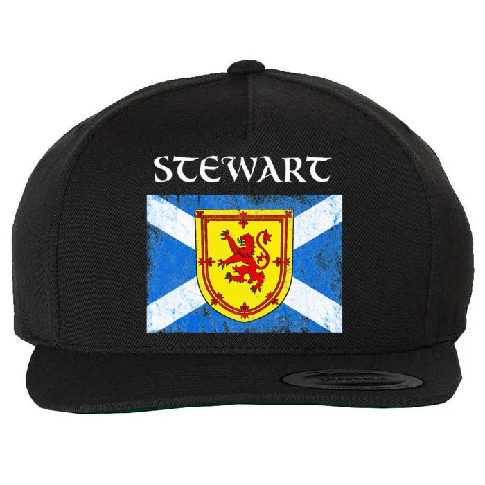 Stewart Clan Scottish Name Scotland Flag Wool Snapback Cap