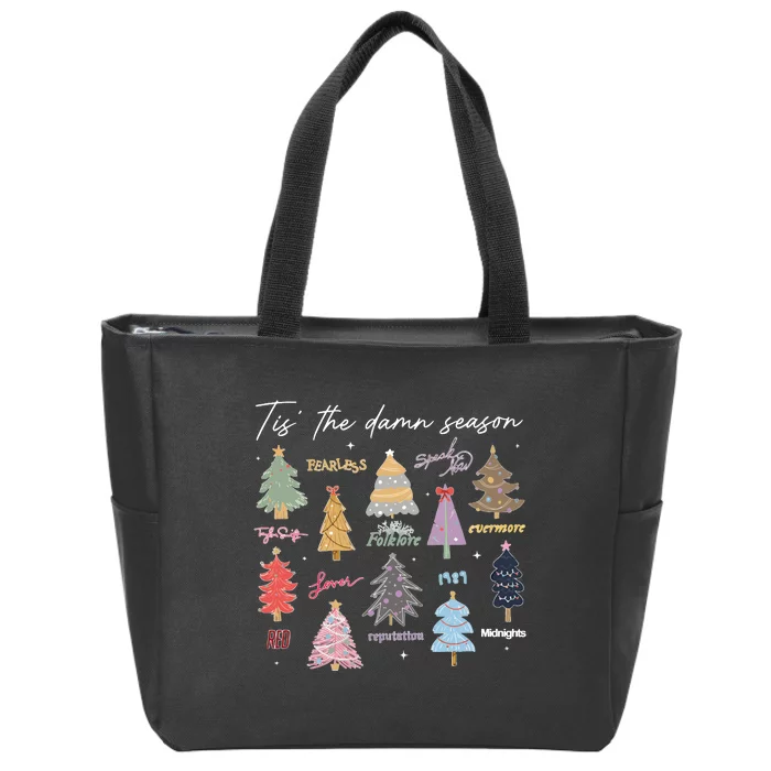 Swifty Christmas Sweater Eras Taylor Zip Tote Bag