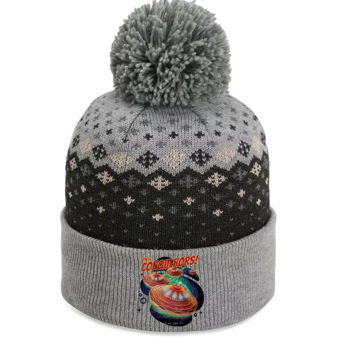 Space Conquerors The Baniff Cuffed Pom Beanie