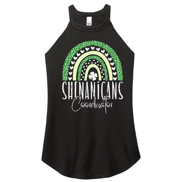 Shenanigans Coordinator Shamrock Rainbow St Patrick's Day Women’s Perfect Tri Rocker Tank