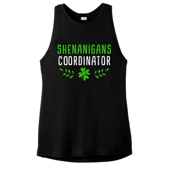 Shenanigans Coordinator Saint Irish Pats St. Patrick's Day Ladies Tri-Blend Wicking Tank