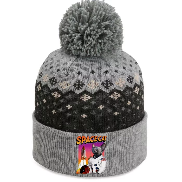 Space Cat The Baniff Cuffed Pom Beanie