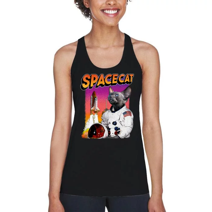 Space Cat Women's Racerback Tank