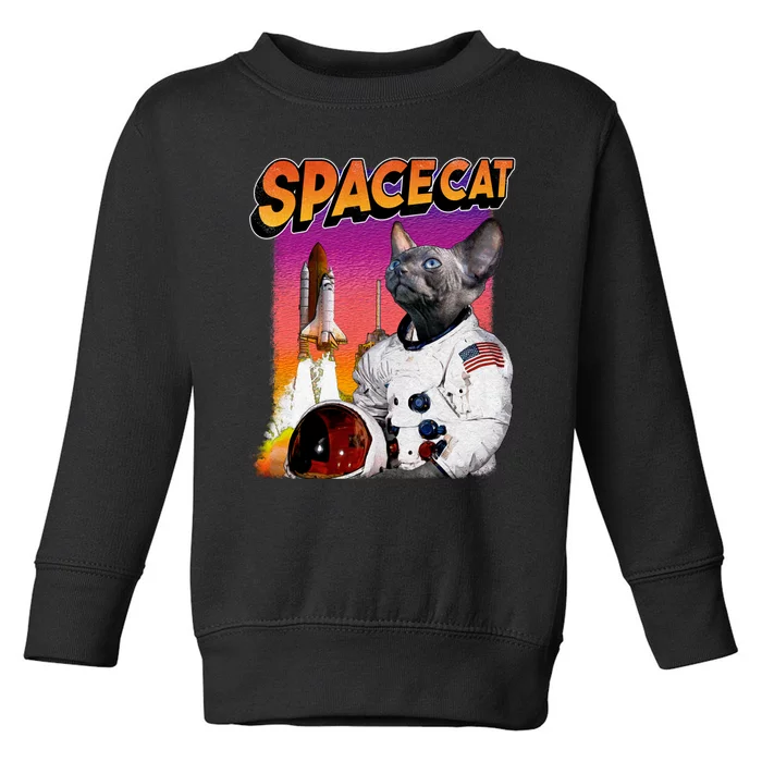 Space Cat Toddler Sweatshirt