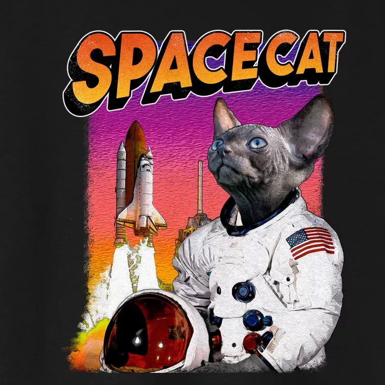 Space Cat Women's Crop Top Tee