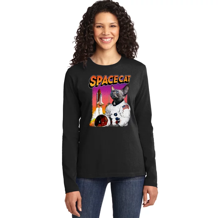 Space Cat Ladies Long Sleeve Shirt