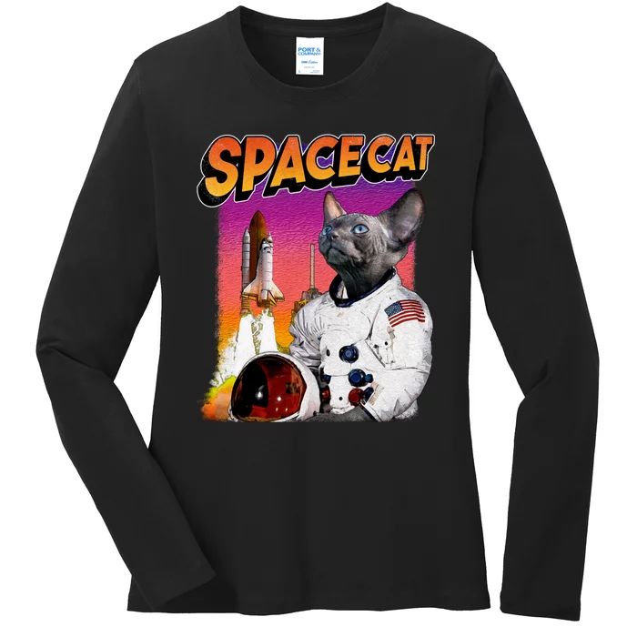 Space Cat Ladies Long Sleeve Shirt