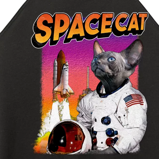 Space Cat Women’s Perfect Tri Rocker Tank