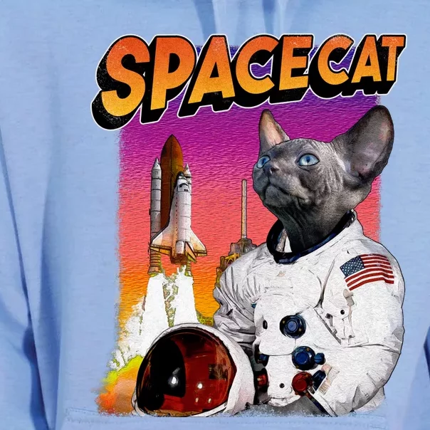 Space Cat Unisex Surf Hoodie