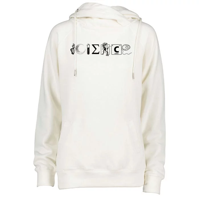 Science Coexist Womens Funnel Neck Pullover Hood