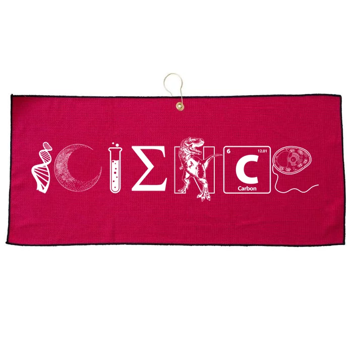 Science Coexist Large Microfiber Waffle Golf Towel